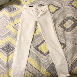 JCrew white toothpick jeans